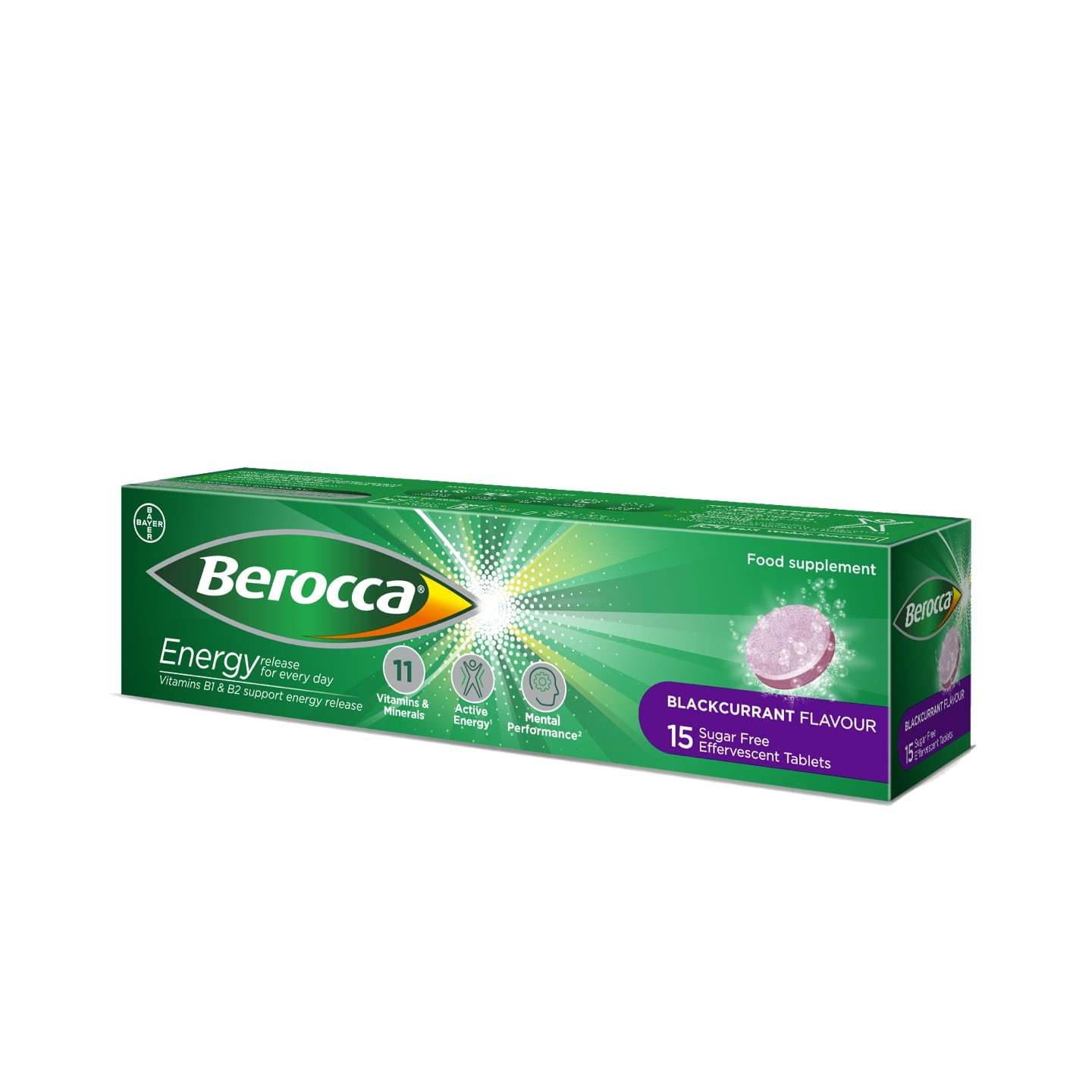 Berocca Blackcurrant Effervescent Tablets