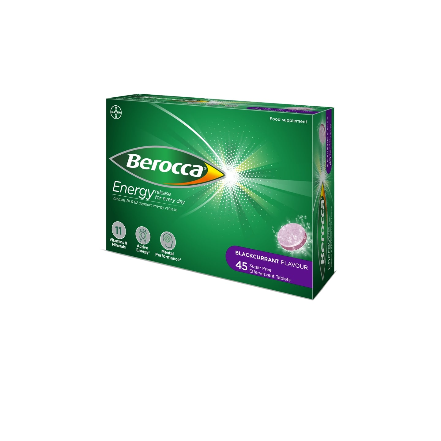 Berocca Blackcurrant Effervescent Tablets