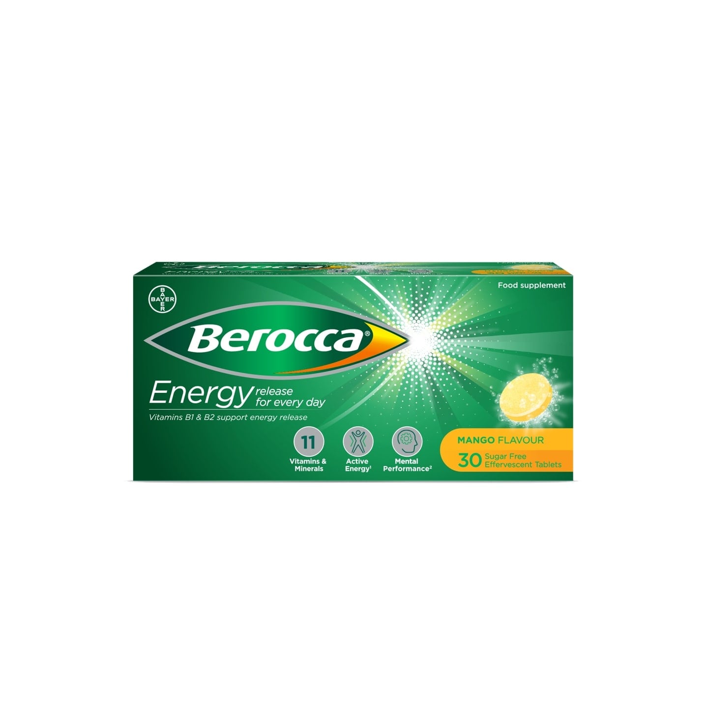 Berocca Mango Effervescent Tablets