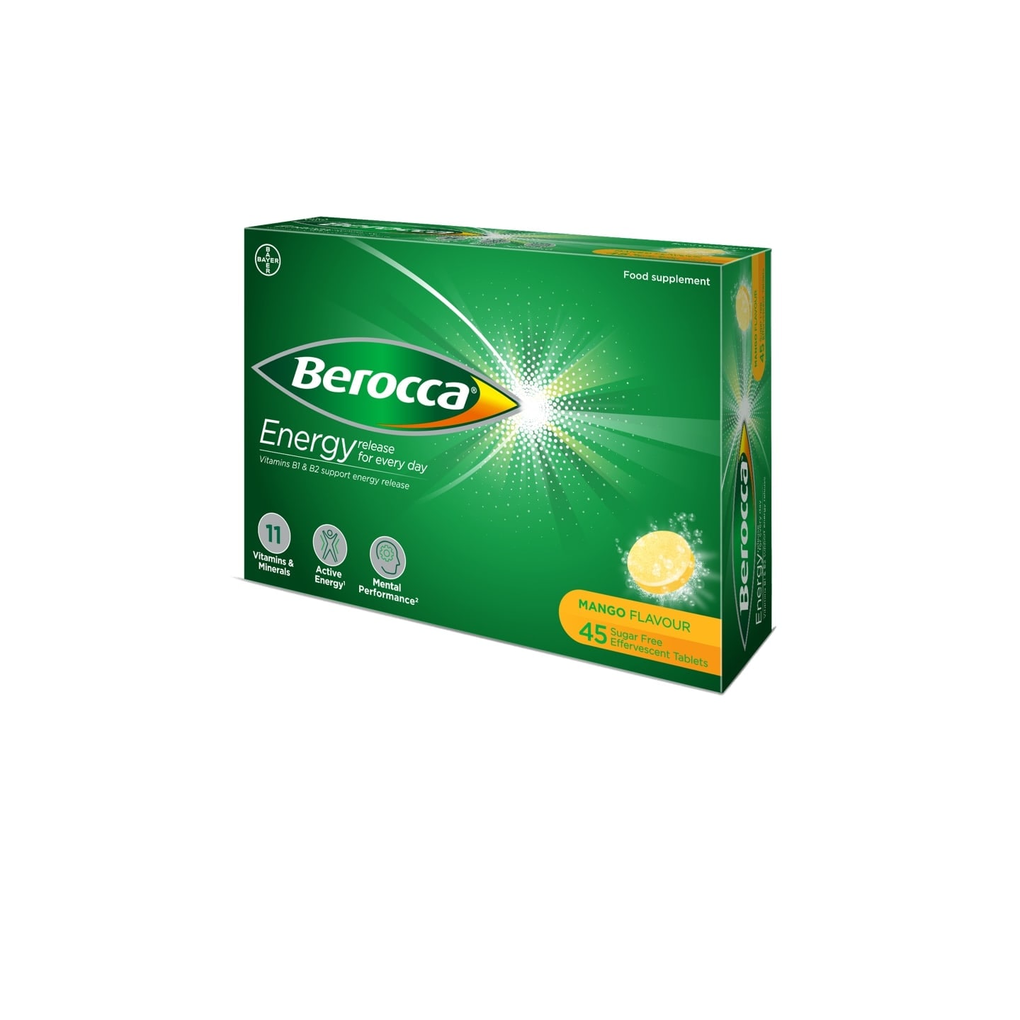 Berocca Mango Effervescent Tablets