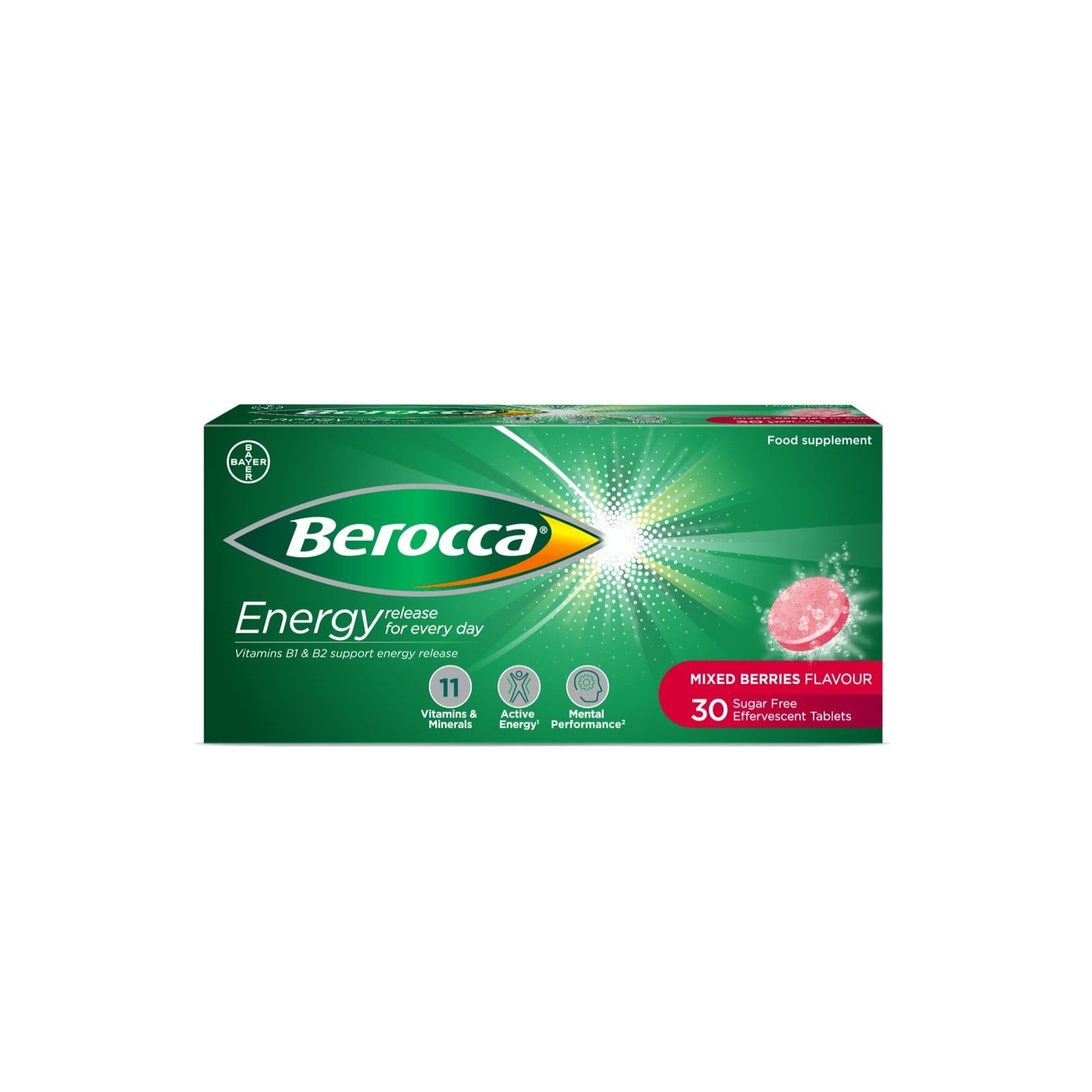 Berocca Mixed Berries Effervescent Tablets