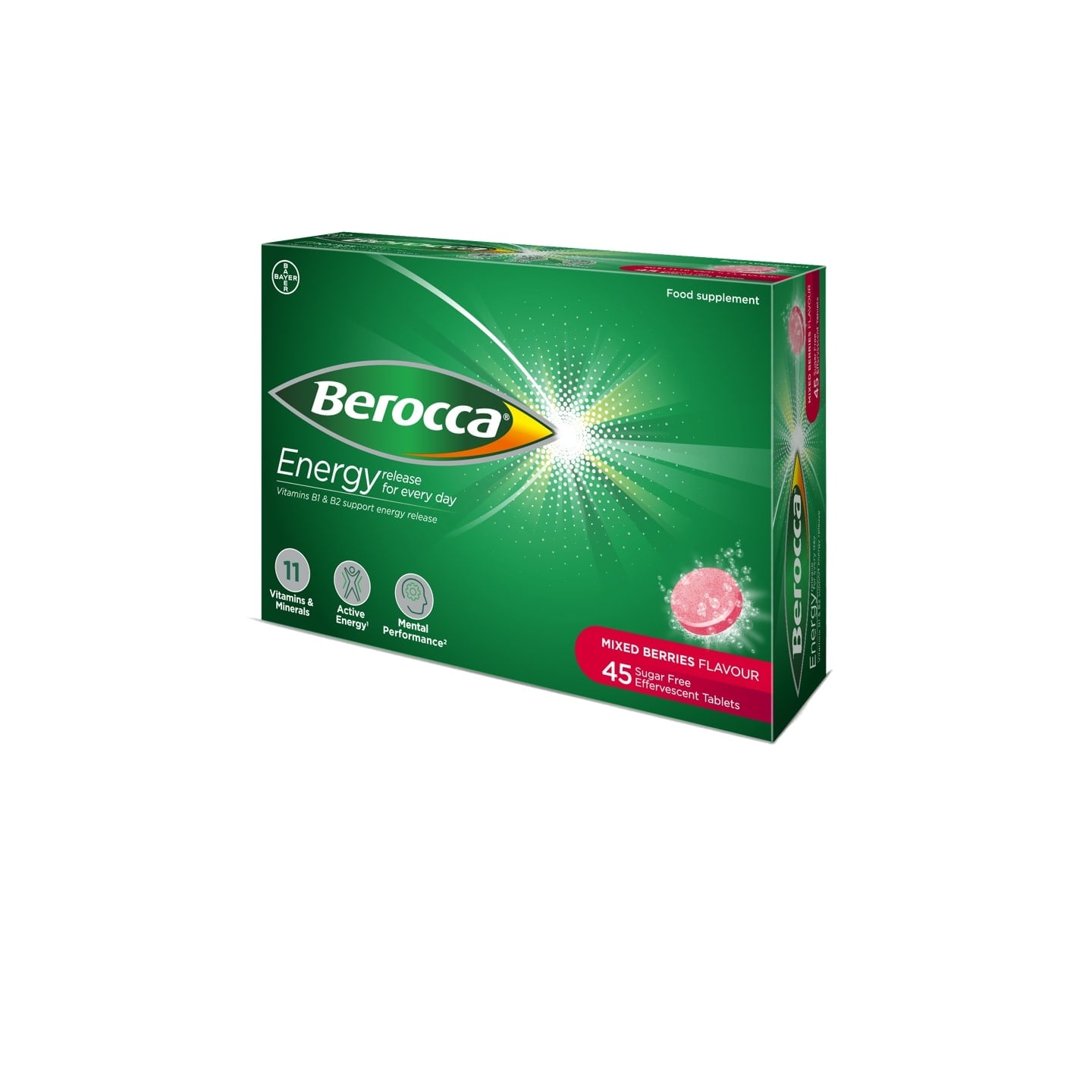 Berocca Mixed Berries Effervescent Tablets