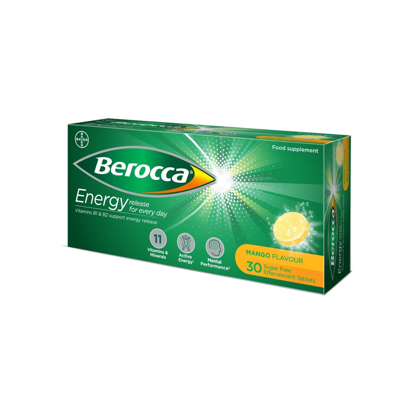 Berocca Mango Effervescent Tablets