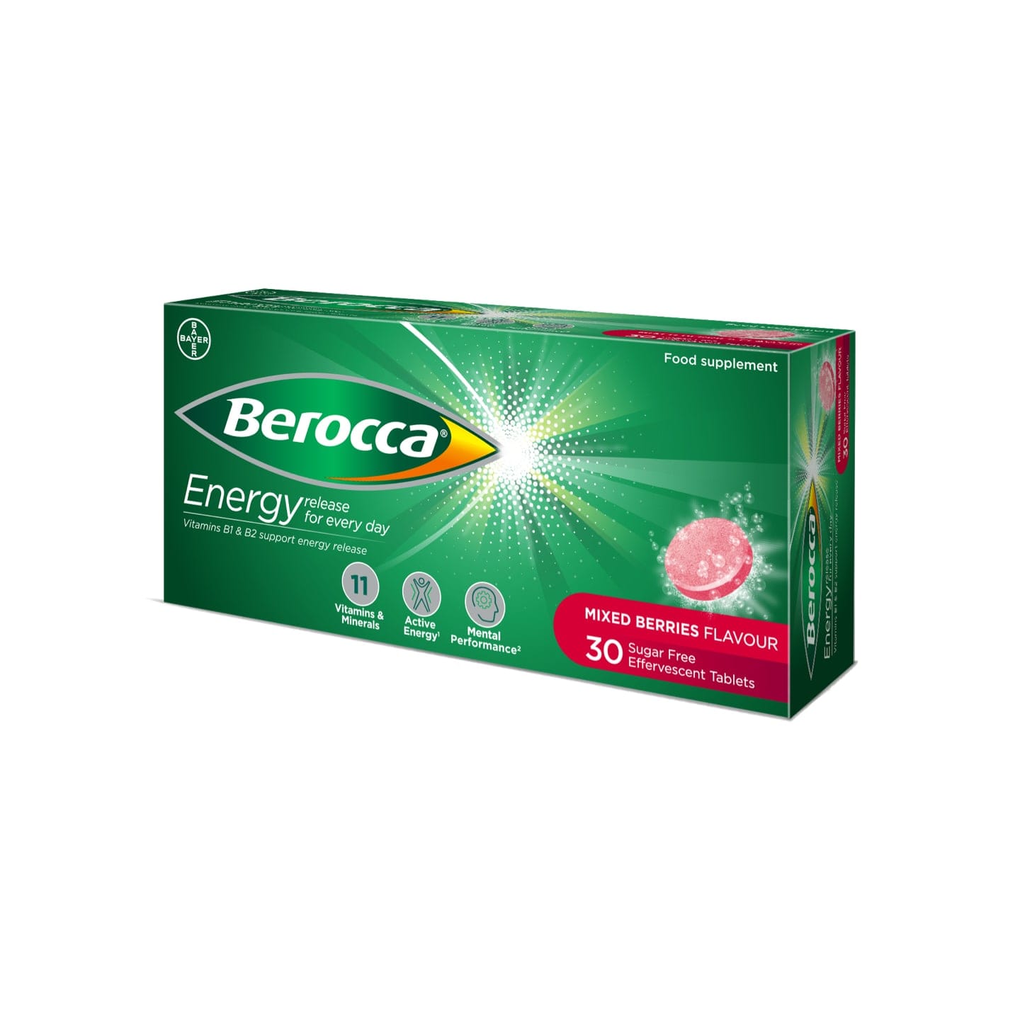 Berocca Mixed Berries Effervescent Tablets