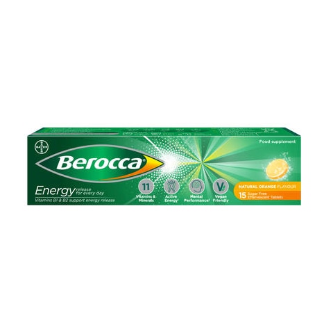 Berocca Orange Effervescent Tablets